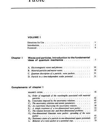 خرید و دانلود نسخه کامل کتاب The table of contents for Quantum Mechanics by C.Cohen-Tannoudji,B.Diu,F.Laloe