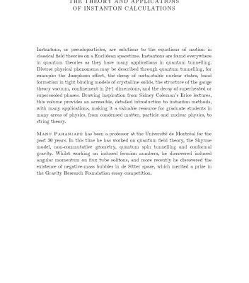 خرید و دانلود نسخه کامل کتاب The Theory and Applications of Instanton Calculations