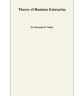 خرید و دانلود نسخه کامل کتاب The Theory of Business Enterprise