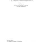 خرید و دانلود نسخه کامل کتاب The Theory of Quantum Information