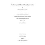 خرید و دانلود نسخه کامل کتاب The therapeutic effects of vocal improvisation