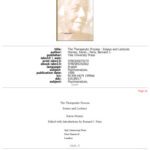 خرید و دانلود نسخه کامل کتاب The Therapeutic Process: Essays and Lectures
