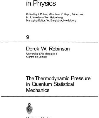 خرید و دانلود نسخه کامل کتاب The Thermodynamic Pressure in Quantum Statistical Mechanics