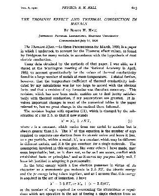 خرید و دانلود نسخه کامل کتاب The Thomson Effect and Thermal Conduction in Metals