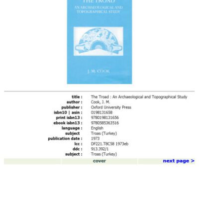 خرید و دانلود نسخه کامل کتاب The Troad (Oxford University Press Academic Monograph Reprints)