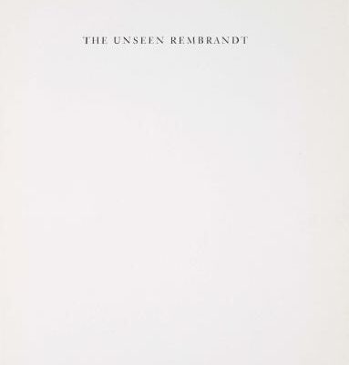 خرید و دانلود نسخه کامل کتاب The Unseen Rembrandt