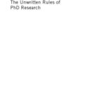 خرید و دانلود نسخه کامل کتاب The unwritten rules of PhD research