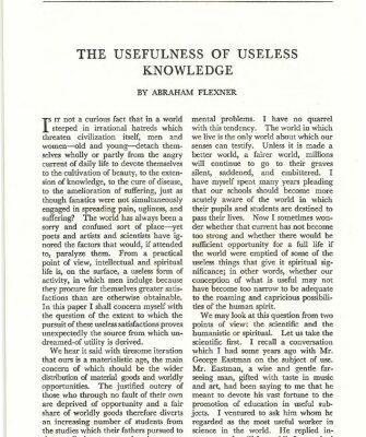 خرید و دانلود نسخه کامل کتاب The Usefulness of Useless Knowledge