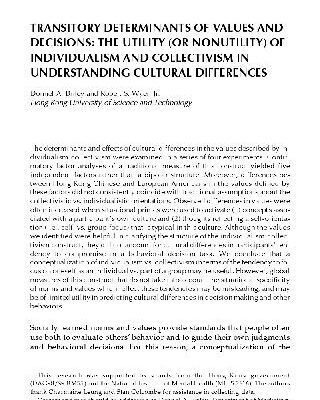 خرید و دانلود نسخه کامل کتاب The Utility of Individualism Collectivism Research