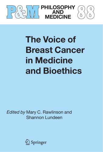 خرید و دانلود نسخه کامل کتاب The voice of breast cancer in medicine and bioethics_68bb330792fc2.jpeg خرید و دانلود نسخه کامل کتاب The voice of breast cancer in medicine and bioethics