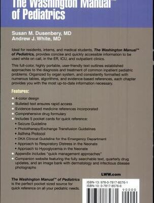 خرید و دانلود نسخه کامل کتاب The Washington Manual of Pediatrics ( Lippincott Manual Series )