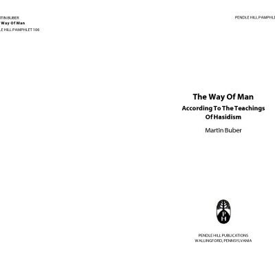 خرید و دانلود نسخه کامل کتاب The Way Of Man: According to the Teaching of Hasidism