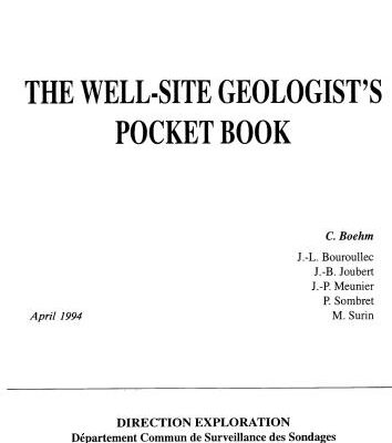 خرید و دانلود نسخه کامل کتاب The Well-Site Geologist’s Pocket Book