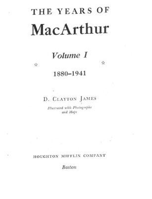 خرید و دانلود نسخه کامل کتاب The Years of MacArthur: Volume I, 1880-1941
