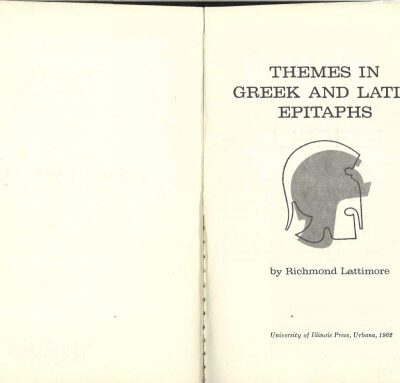 خرید و دانلود نسخه کامل کتاب Themes in Greek & Latin Epitaphs