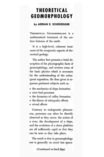 خرید و دانلود نسخه کامل کتاب Theoretical Geomorphology_68c241693dce7.jpeg خرید و دانلود نسخه کامل کتاب Theoretical Geomorphology