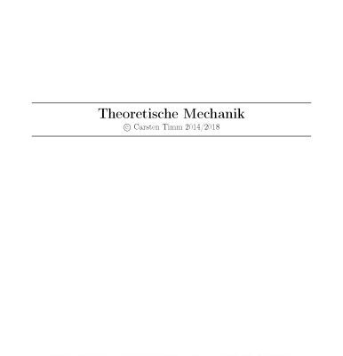 خرید و دانلود نسخه کامل کتاب Theoretische Mechanik