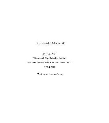 خرید و دانلود نسخه کامل کتاب Theoretische Mechanik