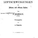 خرید و دانلود نسخه کامل کتاب Theorie der Luftschwingungen in Röhren mit offenen Enden (1859)