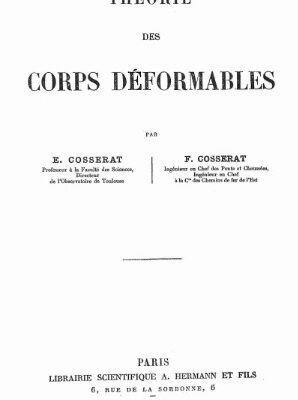 خرید و دانلود نسخه کامل کتاب Theorie des corps deformables