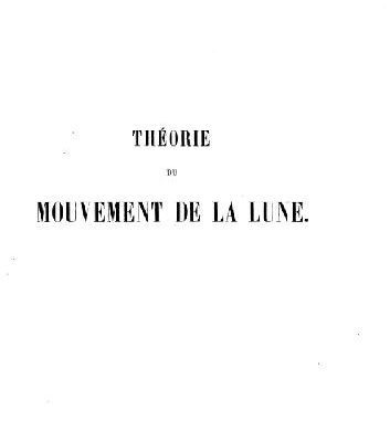 خرید و دانلود نسخه کامل کتاب Theorie du mouvement de la lune