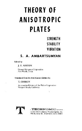 خرید و دانلود نسخه کامل کتاب Theory of anisotropic plates: strength, stability, and vibrations_68bccd96670da.jpeg خرید و دانلود نسخه کامل کتاب Theory of anisotropic plates: strength, stability, and vibrations