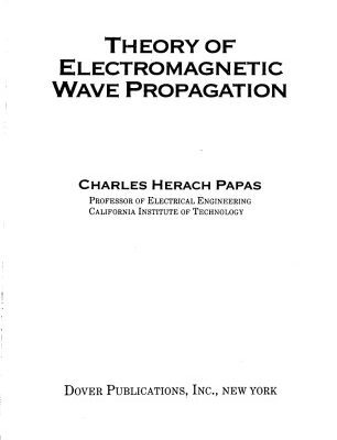 خرید و دانلود نسخه کامل کتاب Theory of electromagnetic wave propagation
