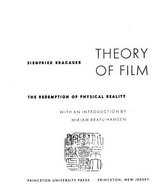 خرید و دانلود نسخه کامل کتاب Theory of Film: The Redemption of Physical Reality