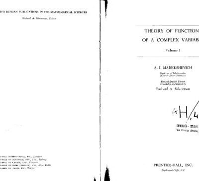 خرید و دانلود نسخه کامل کتاب Theory of Functions of a Complex Variable Volume 1