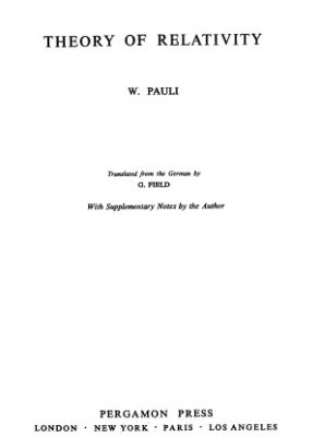 خرید و دانلود نسخه کامل کتاب Theory of relativity