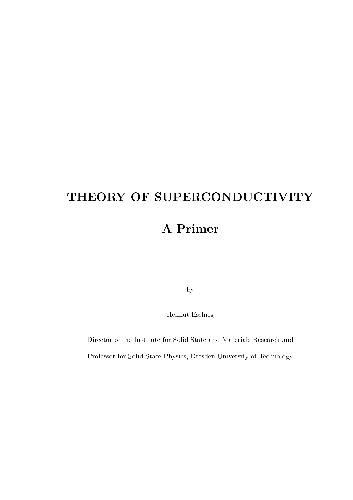 خرید و دانلود نسخه کامل کتاب Theory Of Superconductivity, A Primer_68be90ef68c40.jpeg خرید و دانلود نسخه کامل کتاب Theory Of Superconductivity, A Primer