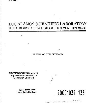 خرید و دانلود نسخه کامل کتاب Theory of the fireball