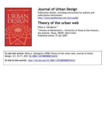 خرید و دانلود نسخه کامل کتاب Theory of the urban web