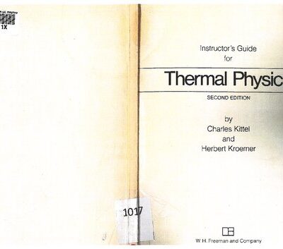خرید و دانلود نسخه کامل کتاب Thermal Physics solutions manual