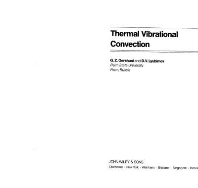 خرید و دانلود نسخه کامل کتاب Thermal Vibrational Convection