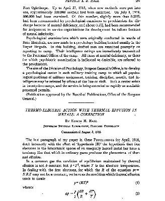 خرید و دانلود نسخه کامل کتاب Thermo-Electric Action with Dual Conduction of Electricity: A correction