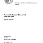 خرید و دانلود نسخه کامل کتاب Thermo-mechanical behavior of NiAl thin films