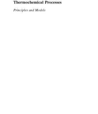 خرید و دانلود نسخه کامل کتاب Thermochemical Processes: Principles and Models