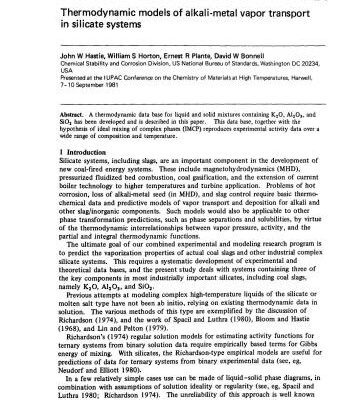 خرید و دانلود نسخه کامل کتاب Thermodynamic models of alkali-metal vapor transport in silicate systems