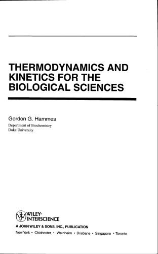 خرید و دانلود نسخه کامل کتاب Thermodynamics and kinetics for the biological sciences_68bedf99550b0.jpeg خرید و دانلود نسخه کامل کتاب Thermodynamics and kinetics for the biological sciences