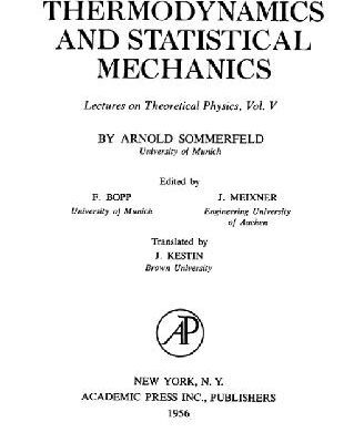 خرید و دانلود نسخه کامل کتاب Thermodynamics and Statistical Mechanics