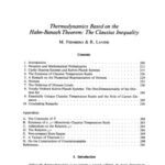 خرید و دانلود نسخه کامل کتاب Thermodynamics based on the Hahn-Banach Theorem