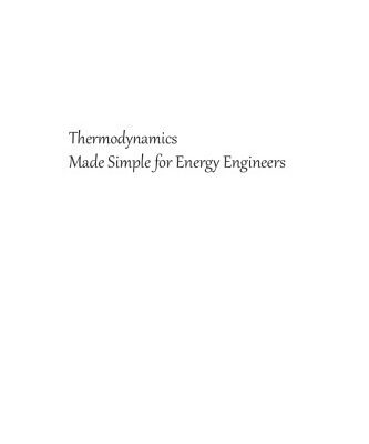خرید و دانلود نسخه کامل کتاب Thermodynamics made simple for energy engineers