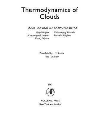 خرید و دانلود نسخه کامل کتاب Thermodynamics of Clouds