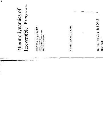 خرید و دانلود نسخه کامل کتاب thermodynamics of irreversible processes