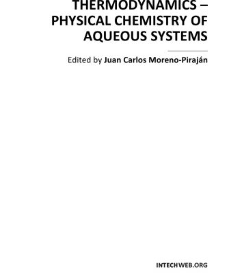 خرید و دانلود نسخه کامل کتاب Thermodynamics – Physical Chem. of Aqueous Systs