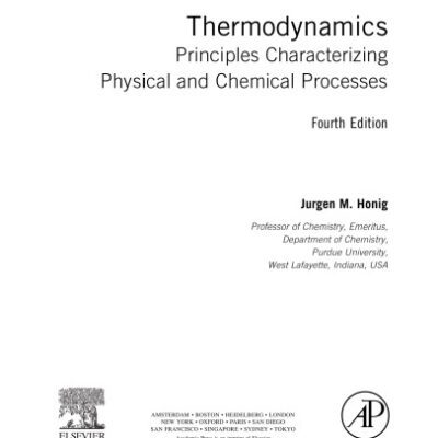 خرید و دانلود نسخه کامل کتاب Thermodynamics. Principles Characterizing Physical and Chemical Processes