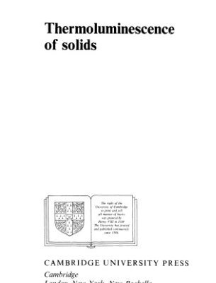 خرید و دانلود نسخه کامل کتاب Thermoluminescence of solids