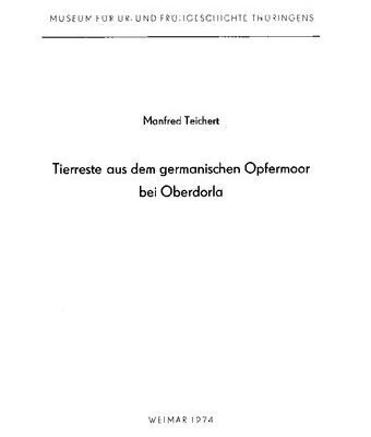 خرید و دانلود نسخه کامل کتاب Tierreste aus dem germanischen Opfermoor bei Oberdorla