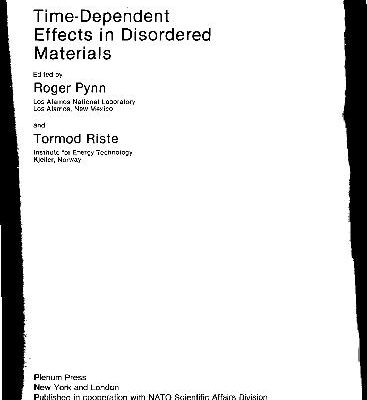 خرید و دانلود نسخه کامل کتاب Time-Dependent Effects in Disordered Materials